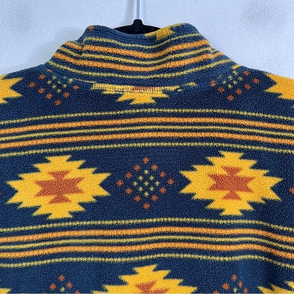 Duluth Trading Co Fleece 1/4 Zip MockJacket Southwest Pattern Relaxed Fit XL - Picture 4 of 8